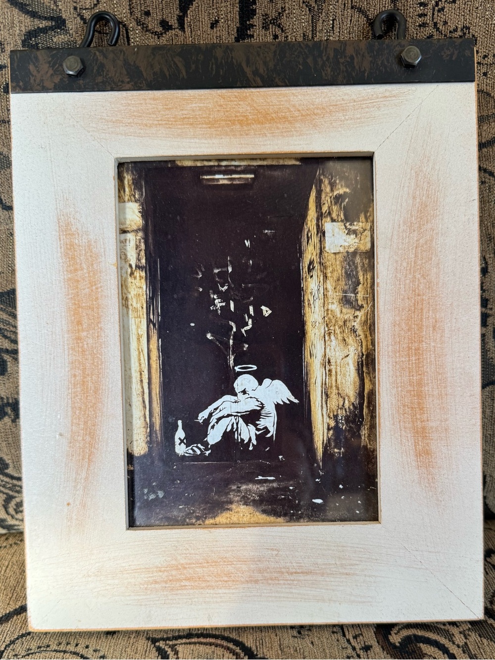 Bansky Street Art Print in a 5x7 Frame
